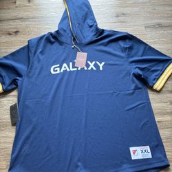 MLS LA Galaxy Short Sleeve Hoodie Men’s 2xl