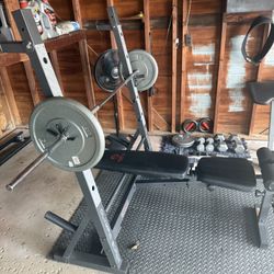 Home Gym Equipment Bench Press, Weights, Bench Press