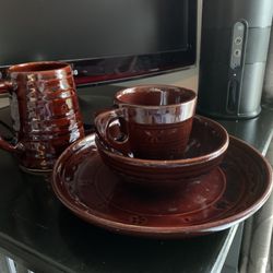 Marcrest Stoneware Dish Set Vintage