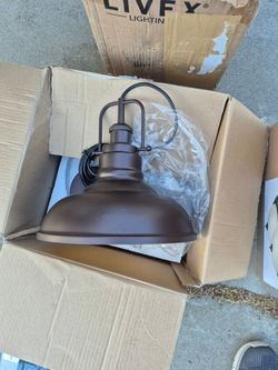 Brown pendant light