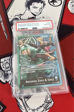 2024 ONE PIECE ST12-001 STARTER DECK RORONOA ZORO & SANJI LEADER PSA 10 GEM MINT
