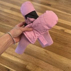 Pink Snow Gloves 2-3T Toddler Girls 