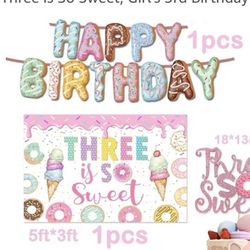 3rd Birthday Backdrop 