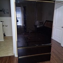 Black Lacquer Bedroom Armoir 