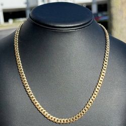 Jewelry 14k solid Yellow Gold Cuban link 26.00” Chain necklace 63.00grams 5.90mm