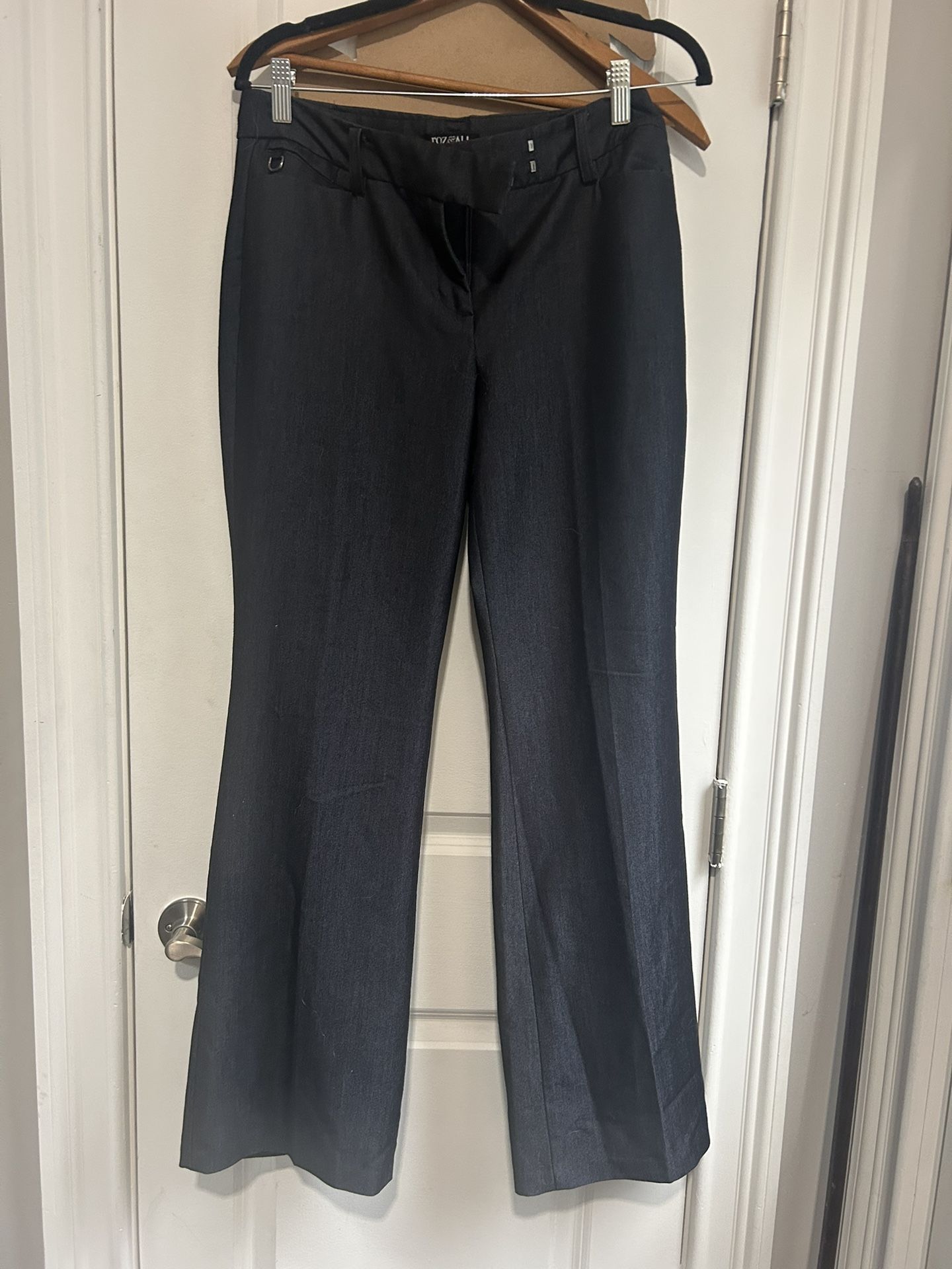 Women's Size 12 boot cut work/dress Pants - Dark blue Denim look