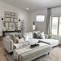 Gray Sectional Sofa 