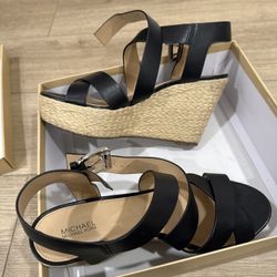 Michael Kors Celia Mid Wedge Leather