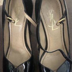 YSL Black Heels Size 5