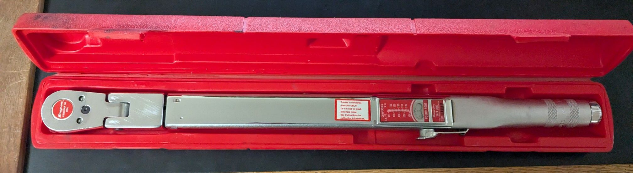 Snap-On 1/2 Drive Flex Head Torque Wrench 