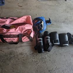 karate gear and bag