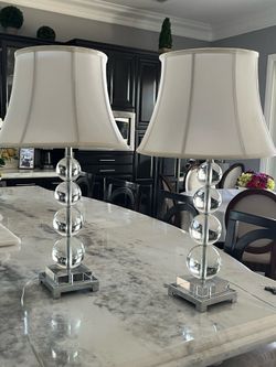 2  28” tall lamps $25 ea. or 2/$40