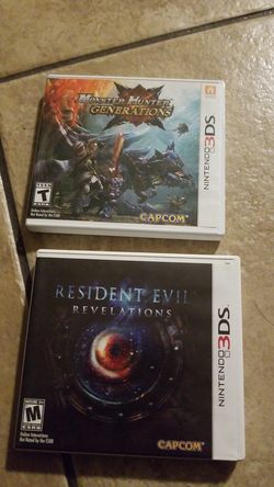 Nintendo 3ds monster hunter resident evil