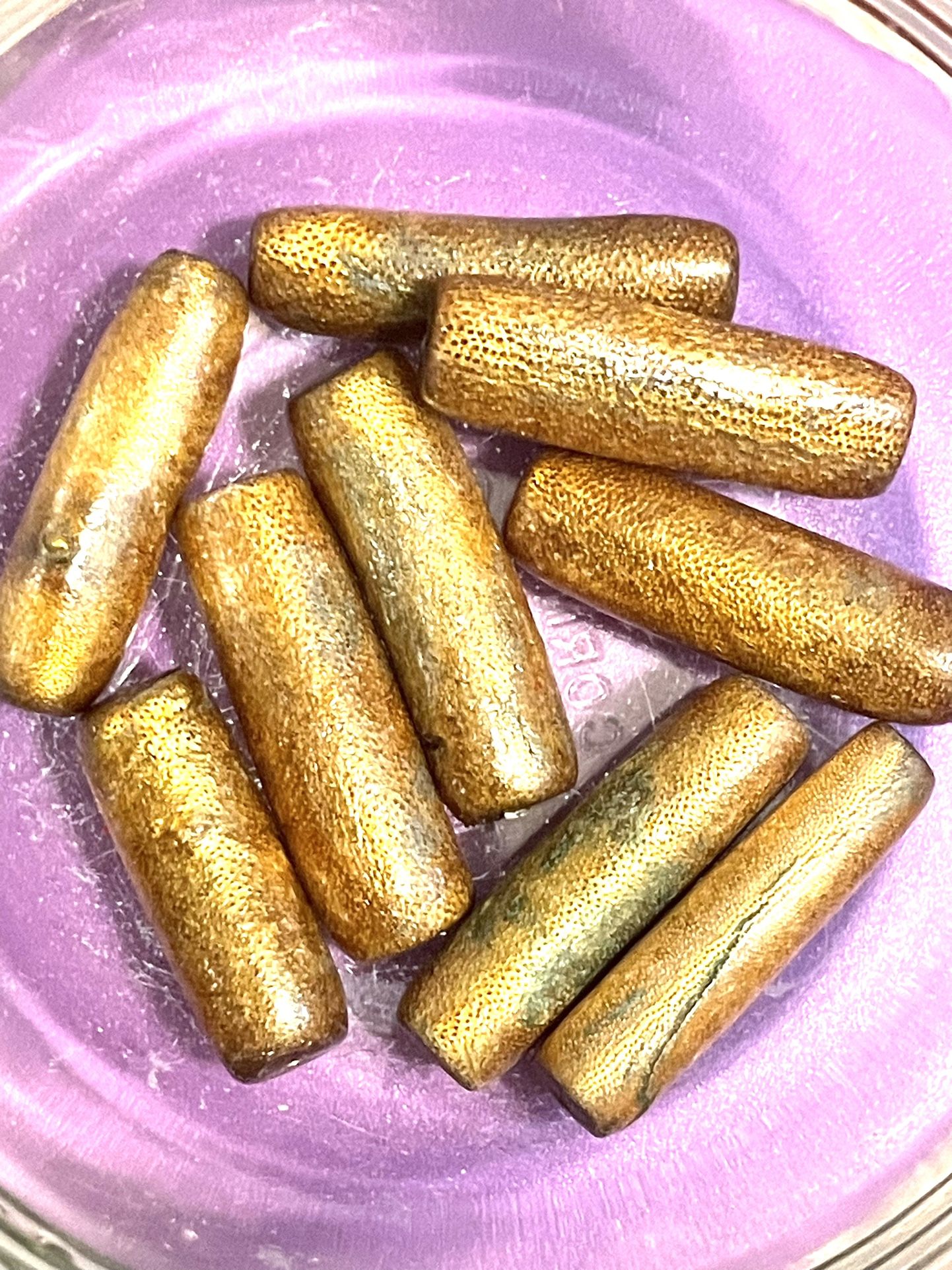 30mm Golden Brown CORAL Beads