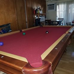 Slate Pool Table (49ers Colors)