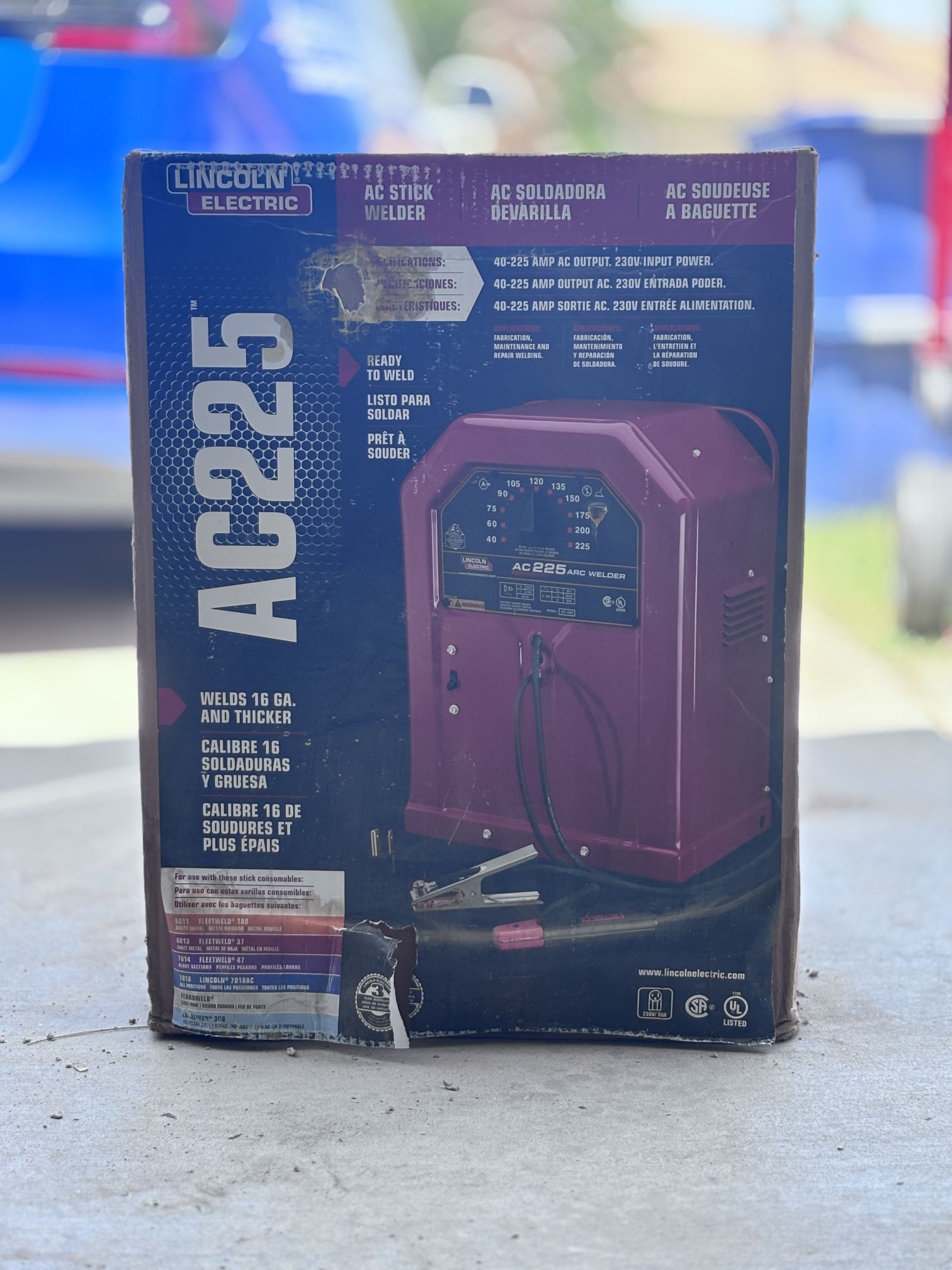 lincoln electric stick welder welds 16 gauge and thicker