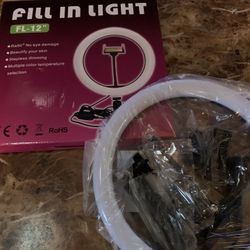 Brand New Selfie Ring Light w/ Accessories. 
