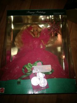 Happy holidays special edition 1990 barbie
