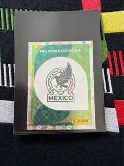 World Cup panini Mexico log team sticker card holo