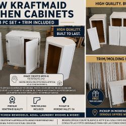 Brand New KraftMaid Kitchen Cabinets – Set of 3