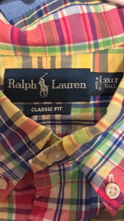 Ralph Lauren Classic Fit Plaid Shirt 3XLT