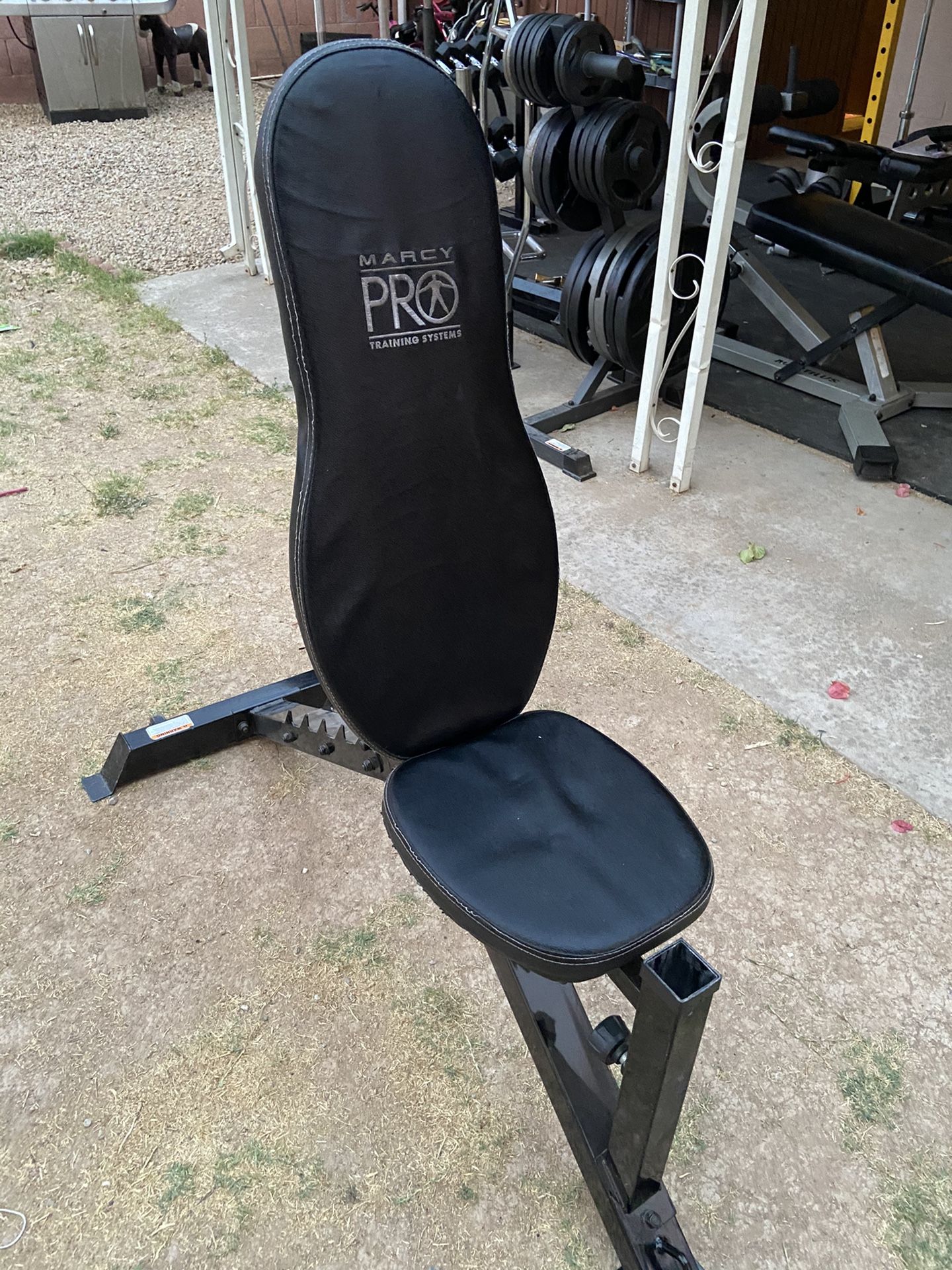 Marcy Pro 6 Position Adjustable Weight Bench w/ Preacher Curl