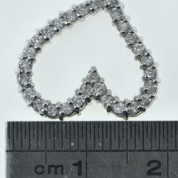 .72 CTW Diamond Heart Necklace With Gold chain