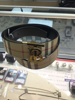 Burberry TB Monogram Reversible Belt