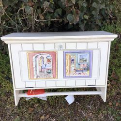 Hanging Bathroom Cabinet w/Towel Rack