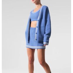 Alo Tennis Club Sweater Knitted Cardigan 