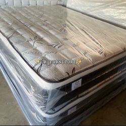 Mattress Pillow top At Low Prices ✨in plastic✨ ⭐️Queen $170 ⭐️Full $150 ⭐️Twin $120 ⭐️King $280 ⭐️Cal King $280 🚚Delivery available 
