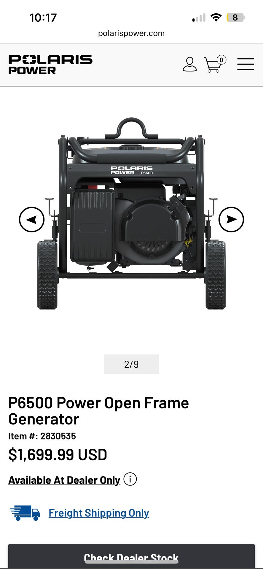 Polaris Generator P6500