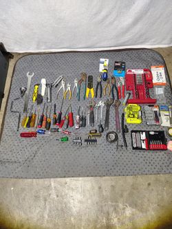 Master mechanic tool box with tools