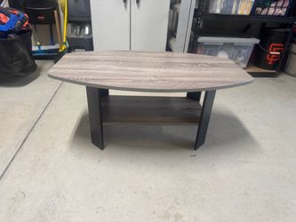 Grey Coffee Table with Bottom Shelf 36”x21”x16” tall