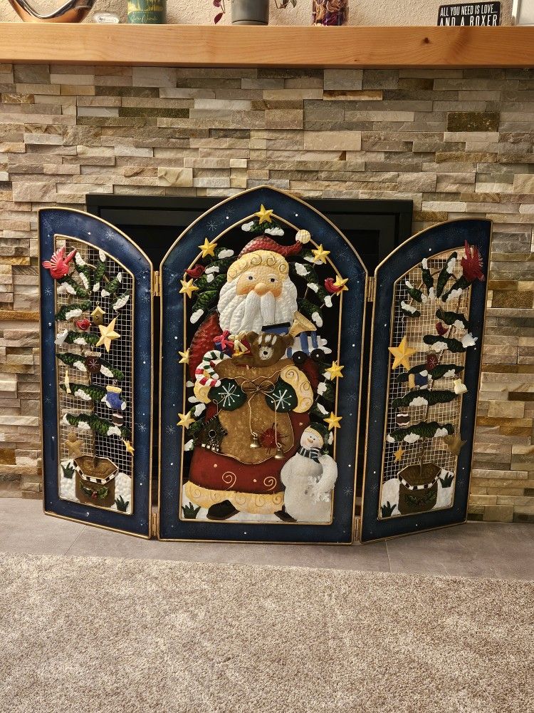 Holiday Fireplace Screen 