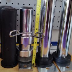 Weight Plate Holder Wall Mounted - Olympic 2" + Collars & Adapters For 1" To 2"