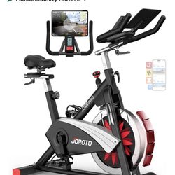 JOROTO Magnetic Exercise Bike, Professional Indoor Cycling Bike, 350 Lbs Weight Capacity 