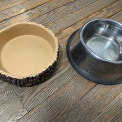 Two Large Cat Or Dog Bowl 