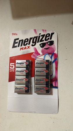 9v batteries new. 8 pack