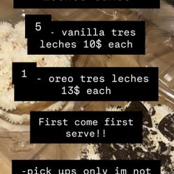 Tres leches mini cakes for sale