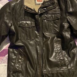 Vintage Dark Brown Leather Original Levi’s Jacket 