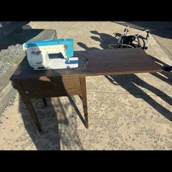 Sewing Table Plus Machine 