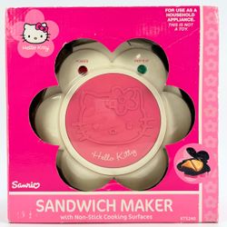 Hello Kitty Sanrio Sandwich Grill Maker Non-Stick Surface Model KT5240 NOT A TOY