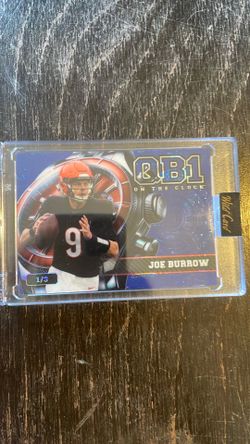 Joe Burrow 1/3 Qb1 on the Clock