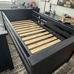 Twin Bed With  Brand New Mattress