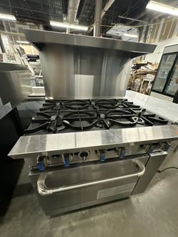 6 Burner Commercial Gas RANGE 