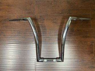 Harley Davision Ape Hangers Bars Chrome/Black (also available in cable less style)
