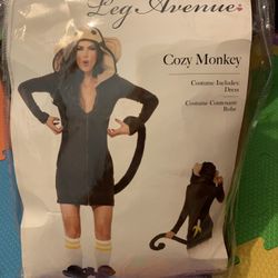 🔥 New Open Package Ladies Monkey Costume size Medium. Happy Halloween 🎃 