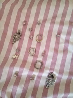 Loose Real Diamonds Gold Silver Costume Collection