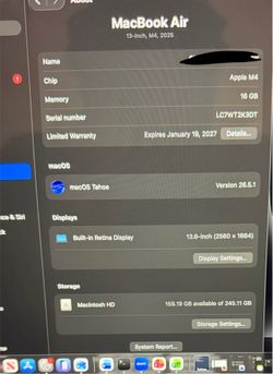 Macbook Air 13 inches (2025)